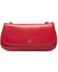 Calvin Klein - Small Monogram Logo-Plaque Chain-Strap Shoulder Bag - Lyst