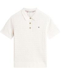 Tommy Hilfiger - Cable-Knit Polo Shirt - Lyst