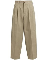 Officina 36 - Pleated Wide-Leg Trousers - Lyst