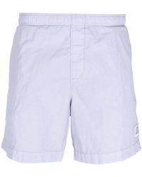 C.P. Company - Logo-Patch Elasticated-Waist Shorts - Lyst
