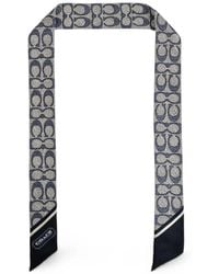 COACH - Signature Monogram-Print Silk Scarf - Lyst