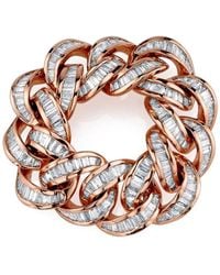 SHAY - 18Kt Witgouden Essential Link Ring Met Diamant - Lyst