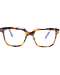 Tom Ford - Tortoiseshell Square-Frame Glasses - Lyst