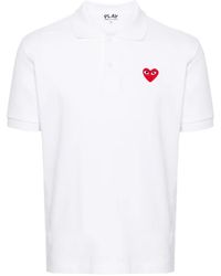 COMME DES GARÇONS PLAY - Cotton Polo Shirt - Lyst