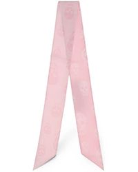 McQueen - Seidenschal Mit Print - Lyst