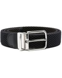 Paul & Shark - Braided Leather-Trim Belt - Lyst