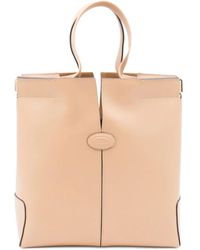 Tod's - Small Top-Handle Leather Tote Bag - Lyst