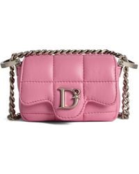 DSquared² - D2 Statement Leather Crossbody Bag - Lyst