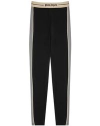 Palm Angels - Logo-Waistband Side-Stripe Leggings - Lyst