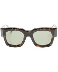 Thom Browne - Tortoiseshell-Effect Square-Frame Sunglasses - Lyst
