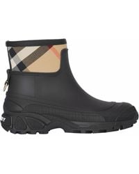 Burberry - House Check Rain Boots - Lyst