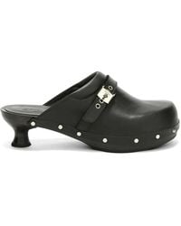 Scholl - Stud-Embellished Buckle-Strap Mules - Lyst