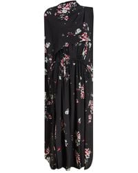 Proenza Schouler - Floral-Print Cape Midi Day Dress - Lyst