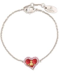 Vivienne Westwood - Petrea Heart-pendant Bracelet - Lyst