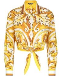 Dolce & Gabbana - マジョリカプリント シャツ - Lyst