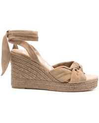 Manebí - 100Mm Suede Wedge Espadrilles - Lyst