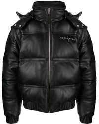 ROMEO HUNTE - Pebbled-Texture Leather Puffer Jacket - Lyst