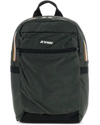 K-Way - Sac À Dos Zippé À Patch Logo Laon - Lyst