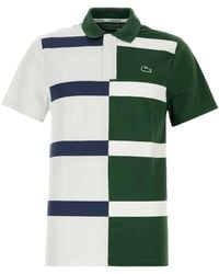 Lacoste - Striped Logo Short-Sleeve Polo Shirt - Lyst