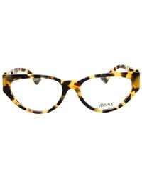Versace - Medusa Tortoise-Shell Cat-Eye Glasses - Lyst