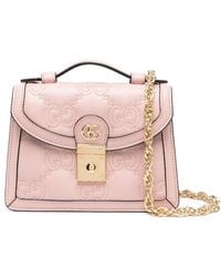 Gucci - Mini Handtasche aus Matelassé-Leder mit GG - Lyst