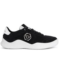Philipp Plein - Hexagon-Logo Suede Sneakers - Lyst