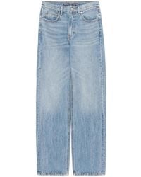 Alexander Wang - Embossed-Logo Straight-Leg Jeans - Lyst