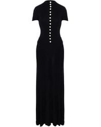 MANURI - Mia Pearl-Embellished Maxi Dress - Lyst