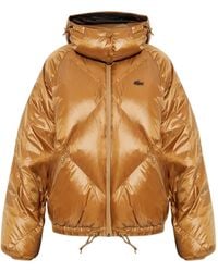 Lacoste - Hooded Quilted Jacket - Lyst