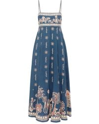 ALÉMAIS - Acacia Printed Midi Dress - Lyst