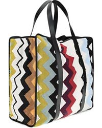 Missoni - Zigzag-Pattern Cotton Tote Bag - Lyst