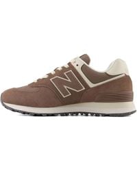 New Balance - 574 Sneakers Mit Logo - Lyst