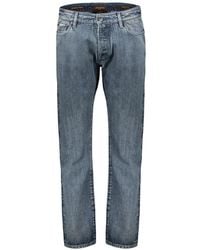 Moorer - Pavel 10 Straight Jeans Met Vervaagd Effect - Lyst