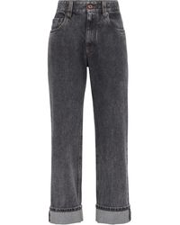 Brunello Cucinelli - Vaqueros con diseño de cinco bolsillos - Lyst