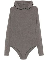 P.A.R.O.S.H. - フーデッド リブ ボディスーツ - Lyst