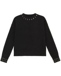 Maliparmi - Bestickter Pullover Mit Rundhalsausschnitt - Lyst