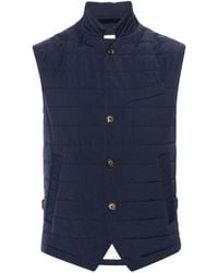 Eleventy - Quilted Puffer Waistcoat - Lyst