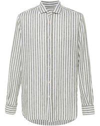 Boglioli - Striped Linen Shirt - Lyst