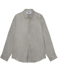 MSGM - Chemise À Boutonnière Sur Le Devant - Lyst