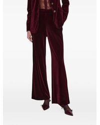 Nenette - Velvet Straight-Leg Trousers - Lyst