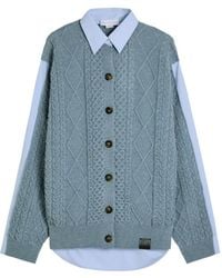 Stella McCartney - Cable-Knit Buttoned Cardigan - Lyst