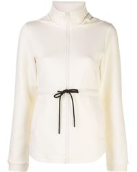 Varley Hooded Drawstring Waist Jacket - White