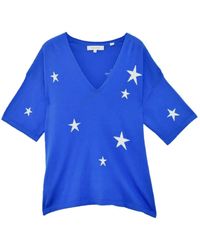 Chinti & Parker - Star-intarsia Cotton Knitted T-shirt - Lyst