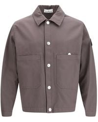 Stone Island - Chaqueta Con Parche De Botón - Lyst