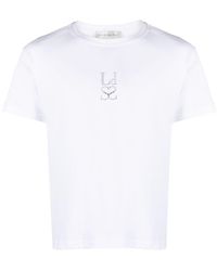 Ludovic de Saint Sernin - Crystal-Logo Cotton T-Shirt - Lyst