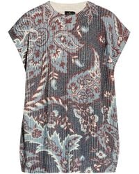 Etro - Paisley-Print Wool Top - Lyst