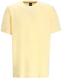 BOSS - Cotton-Jersey T-Shirt With Logo Detail - Lyst