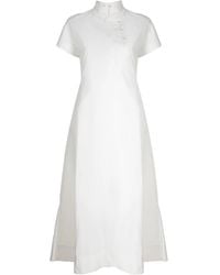 Shiatzy Chen - Band-Collar Midi Dress - Lyst