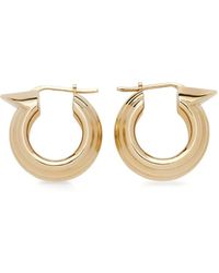 Ferragamo - Pendientes de aro Gancini - Lyst
