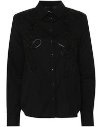 Pinko - Embroidered Long-sleeve Shirt - Lyst